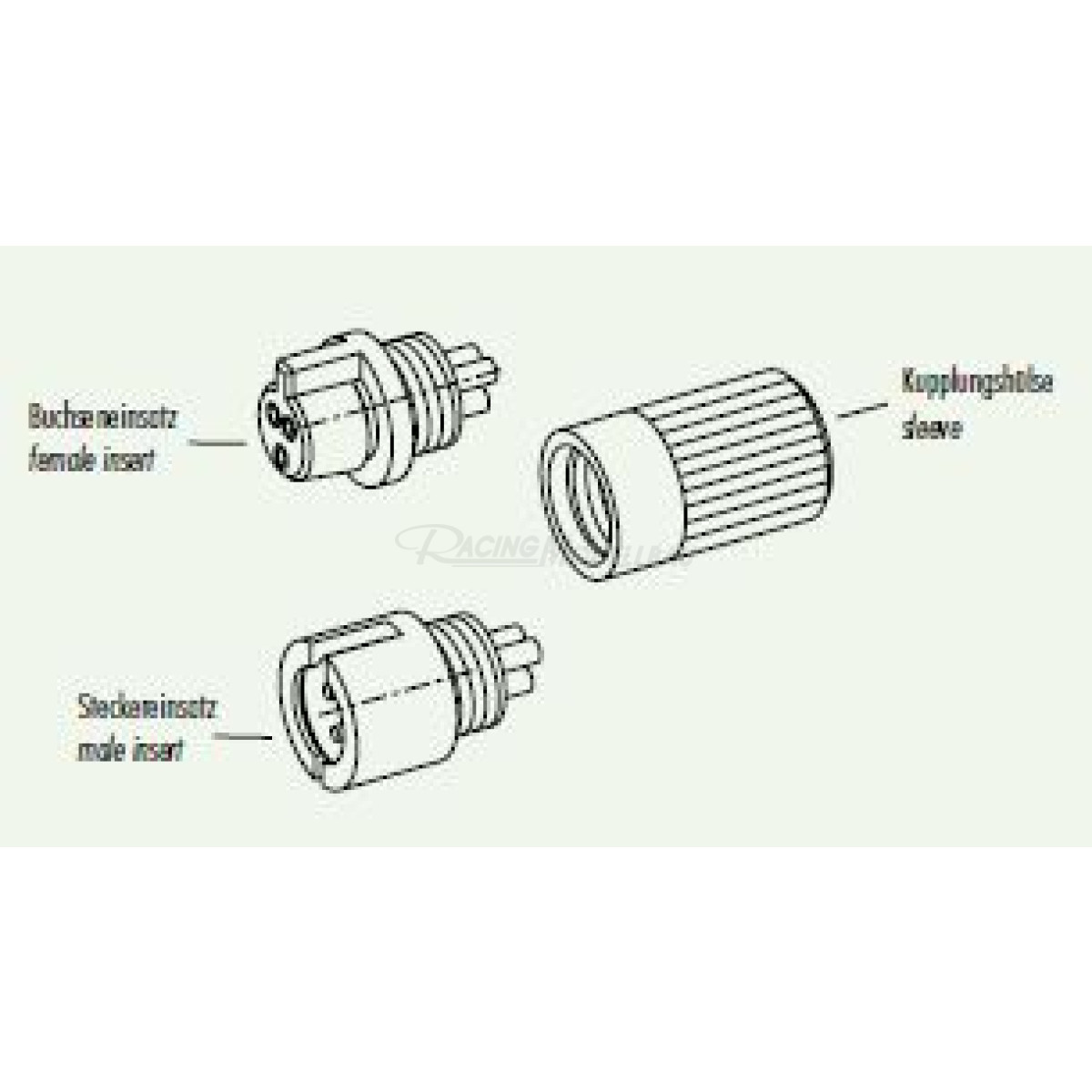 5 Paar 4 mm Goldkontaktstecker Verbinder (Stecker/Buchse
