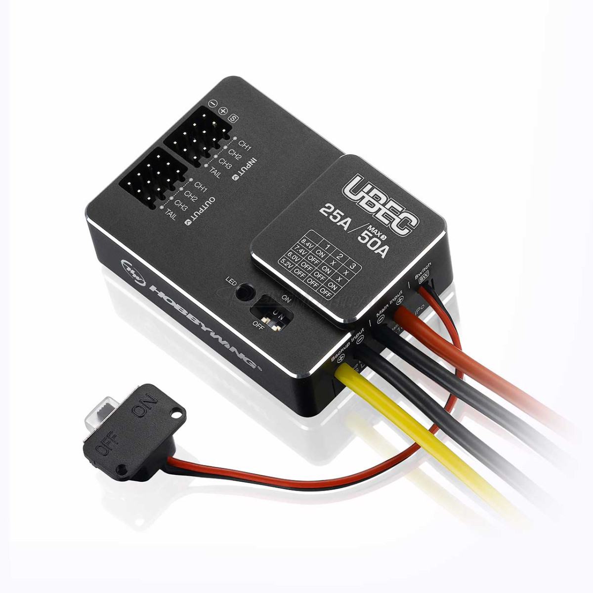 UBEC 5V Schaltregler (7A) – Voll Abgeschirmt, Für FPV-Drohnen, Empfänger & RC-Modelle, Eingang 5,5-35V