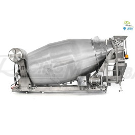 Betonmischer-Aufbau aus Edelstahl für 3-Achs LKW
