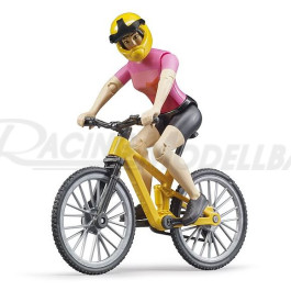 Mountainbike mit Radfahrerin