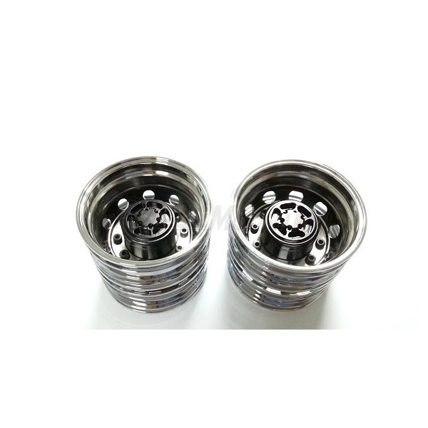 Semi Truck Alum. Rear Wheels Silver