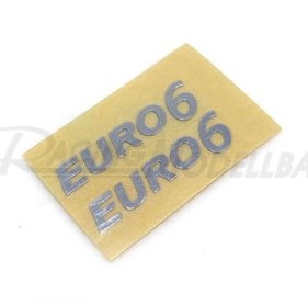 Chrome Euro 6 Logo Decal Scania