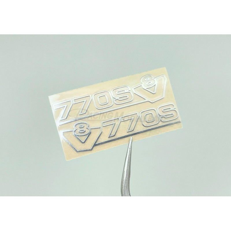 Chrome V8 Rear Decal Scania 770S