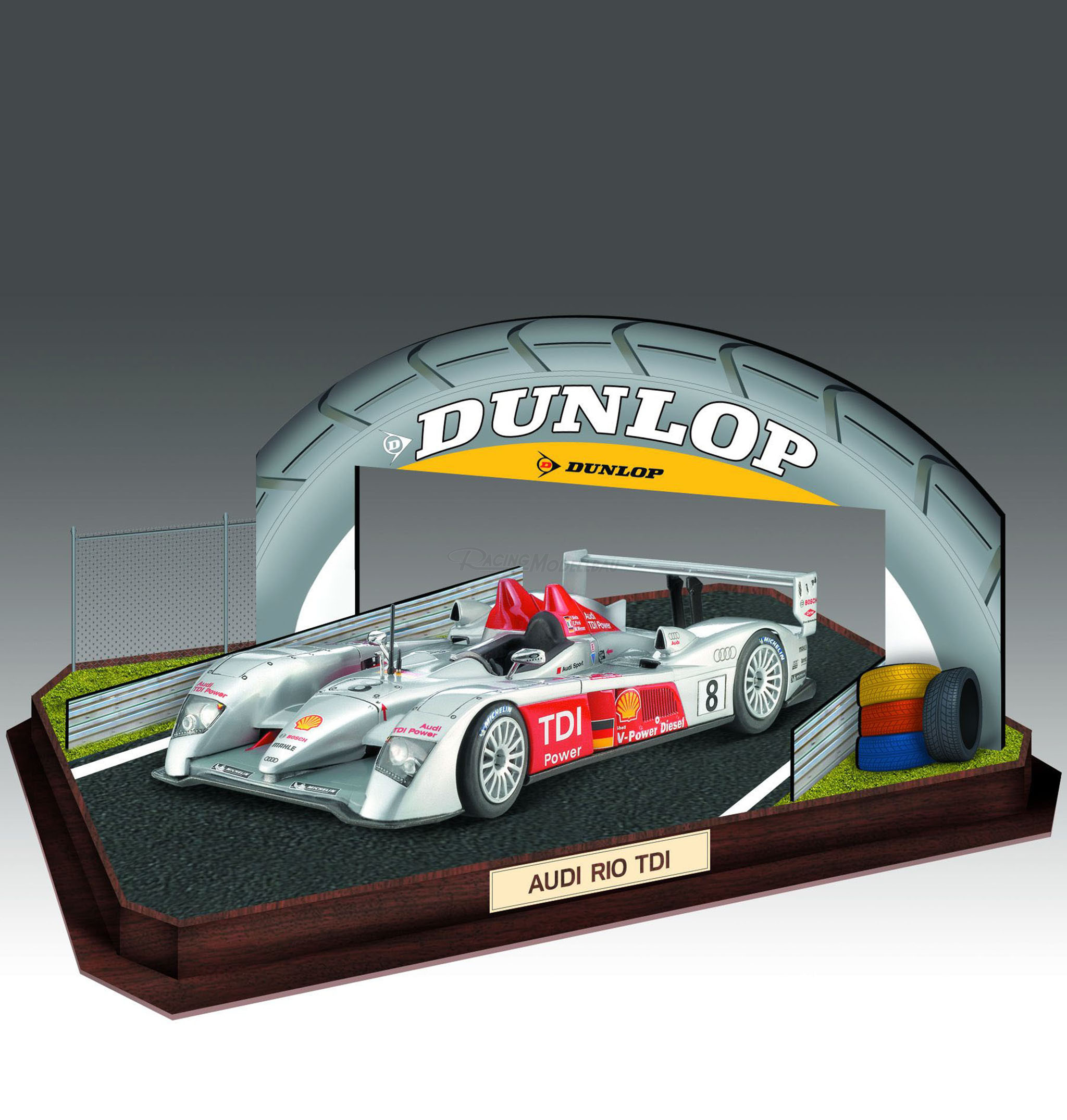 Gift Set Audi R10 TDI Le Mans/ 3D-Puzzle Diorama
