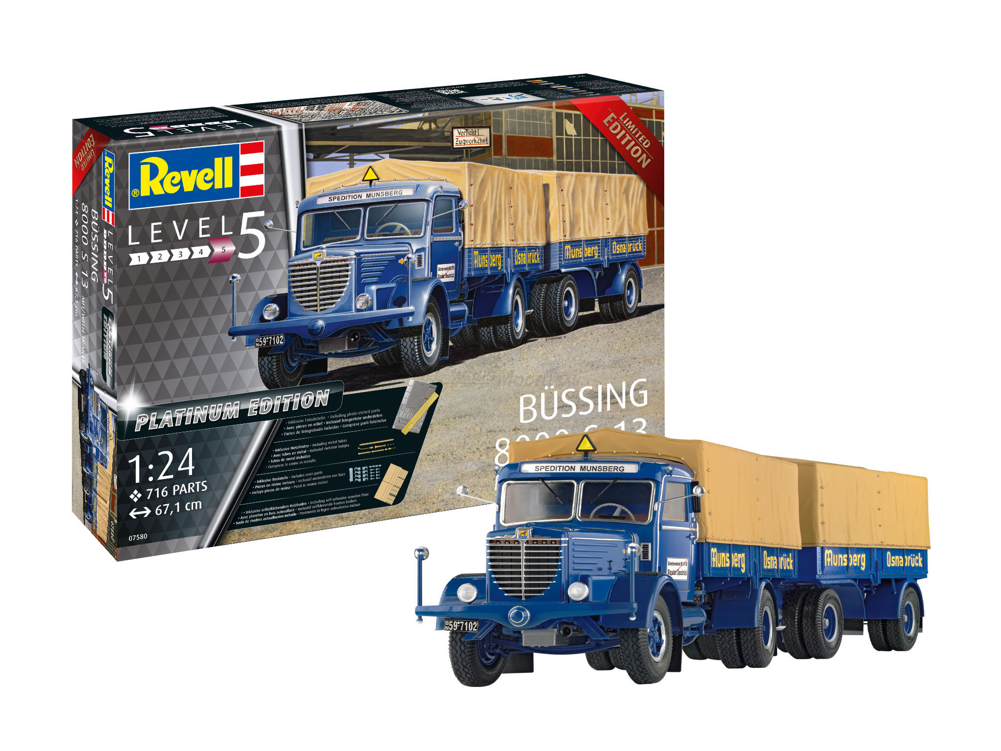 Büssing 8000 S 13 mit Trailer Platinum Edition