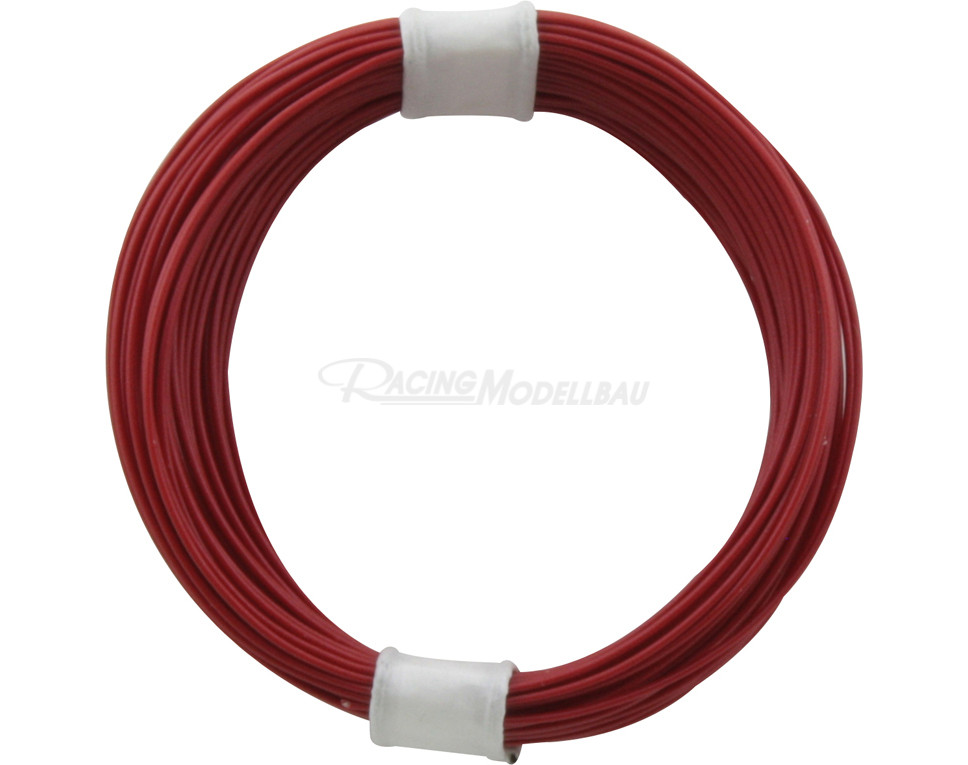 Kupfer Litze rot Ø 0.04mm 10m