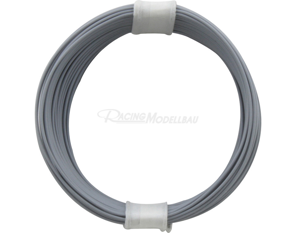 Kupfer Litze grau Ø 0.04mm 10m