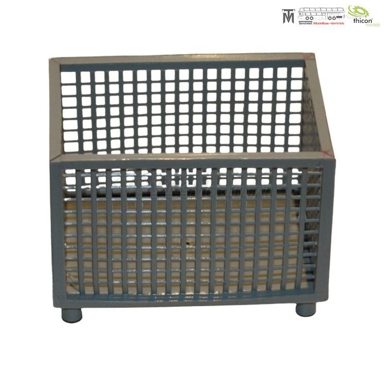 Gitterbox H50 silbergrau 1 Stück, Bausatz