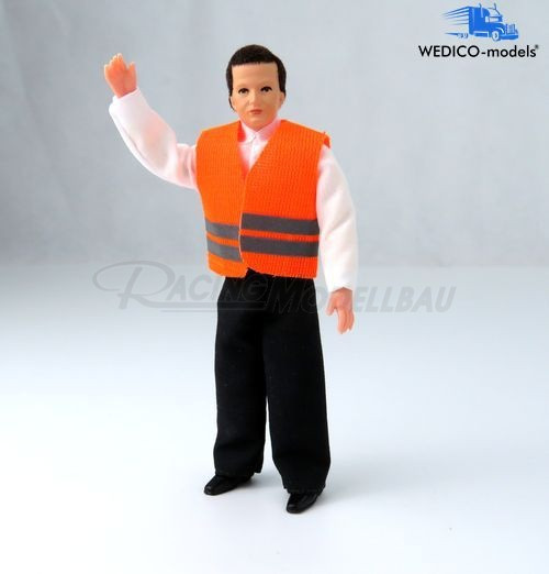 LKW-Fahrer Jörg m.Warnweste orange