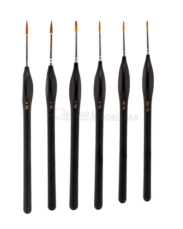 Pinselset mit ergonomischen Griffen