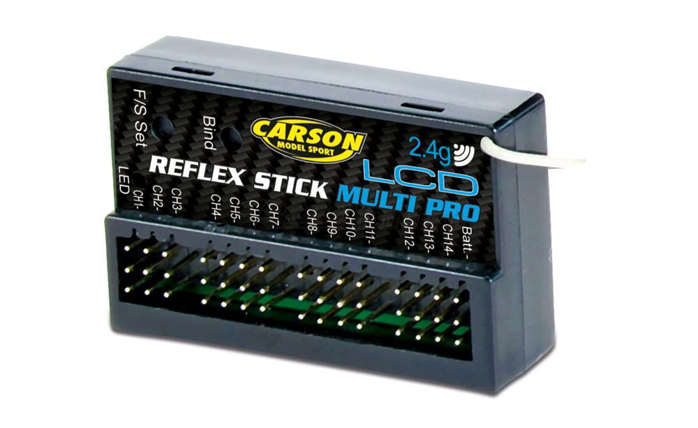 Empf. 14 K. Reflex Stick Multi Pro LCD 2.4G