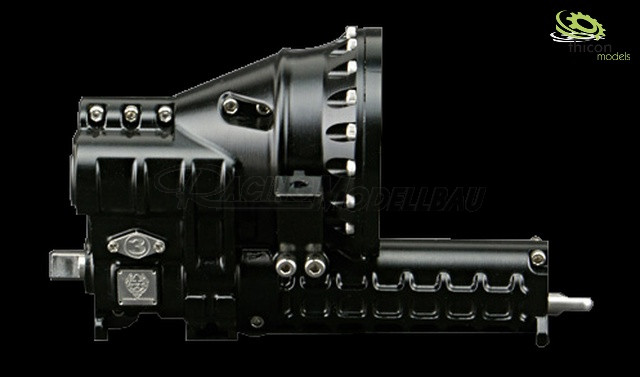 1/16 3-Gang-Getriebe metall 540er Motor