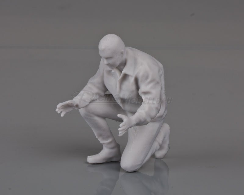 Figur Matrose kniend 1:25 3D Resin