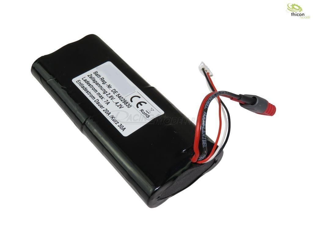 Akku 7,4V 10,5Ah LiIon T-Stecker