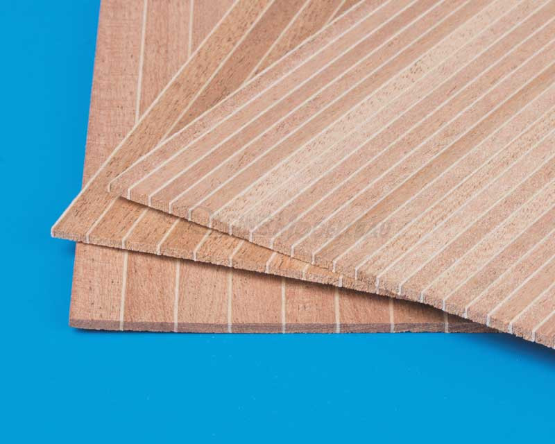 Bootsdeck Mahagoni/hell 7/0.5mm