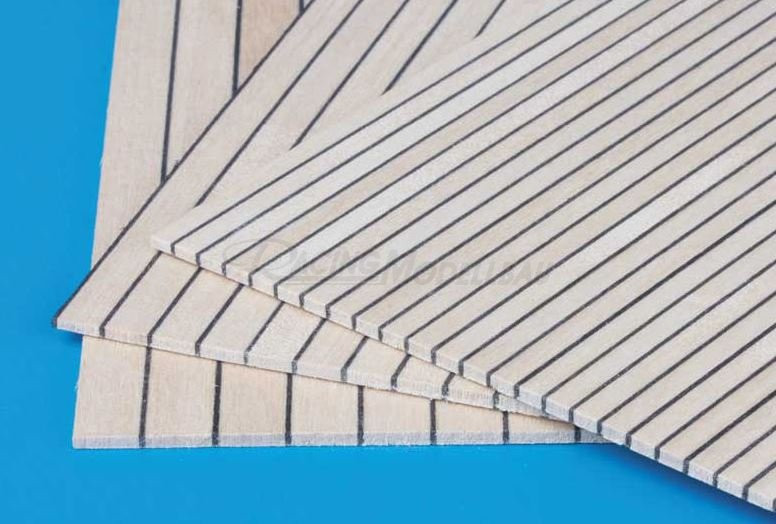 Bootsdeck Birnbaum/schwarz 3/0,5mm