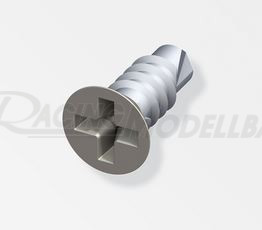 Senkkopfschraube 9.5mm Stahl 10 Stück