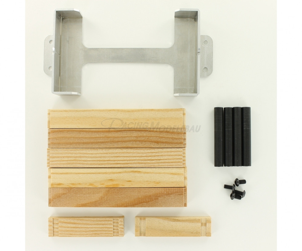 Alu Staufach m.Holzbohlen 1:14