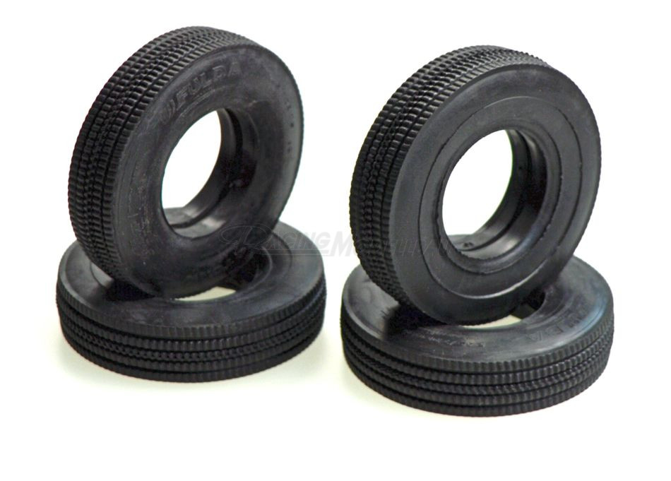 Tiefladerreifen 1:14 Vollgummi 4 Stk.