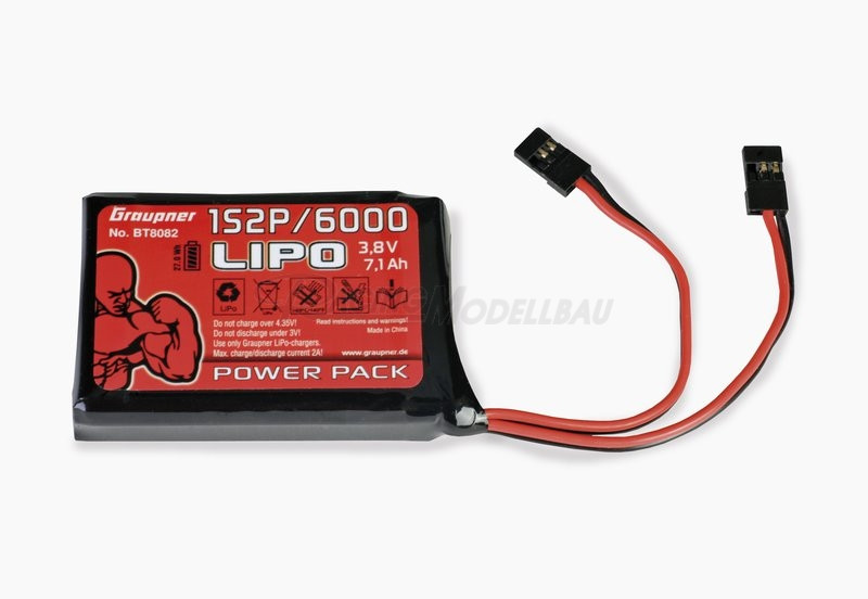 Senderakku LiPo 1S2P/6000 3.8V