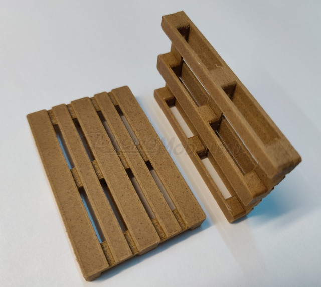 Holz Europalette 3D-Druck. 1 Stück