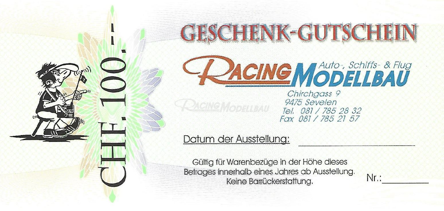 Geschenk-Gutschein CHF 100.00