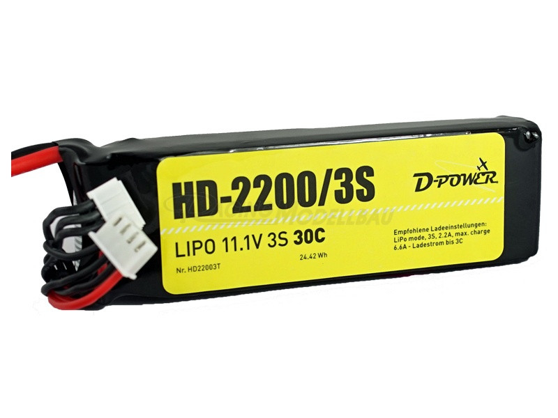 HD-2200 3S 11.1V 30C T-Stecker