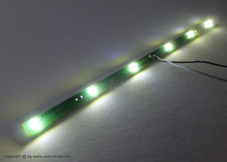 Beleuchtungsplatine 6 LED weiss