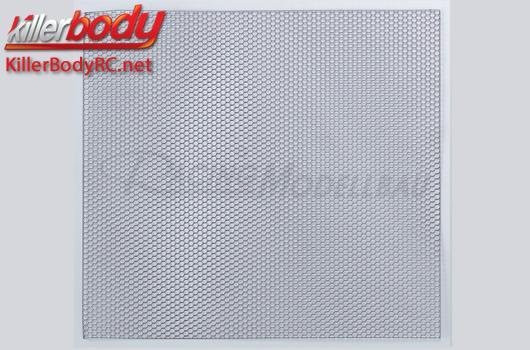 Gitter 100x100mm Hexagon schwarz
