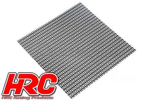 Gitter 100x100mm Hexagon schwarz