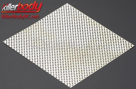 Gitter 100x100mm Perforated silber