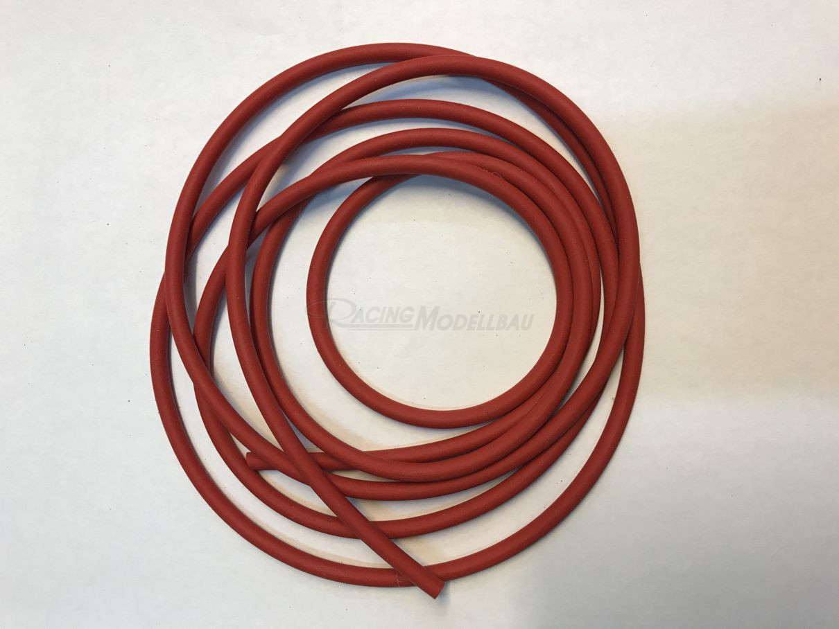Gummischlauch rot 5/3mm 2m
