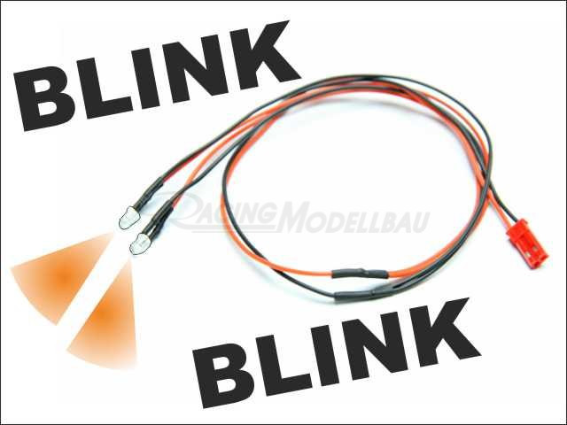 LED 3mm Kabel blinkend (orange)