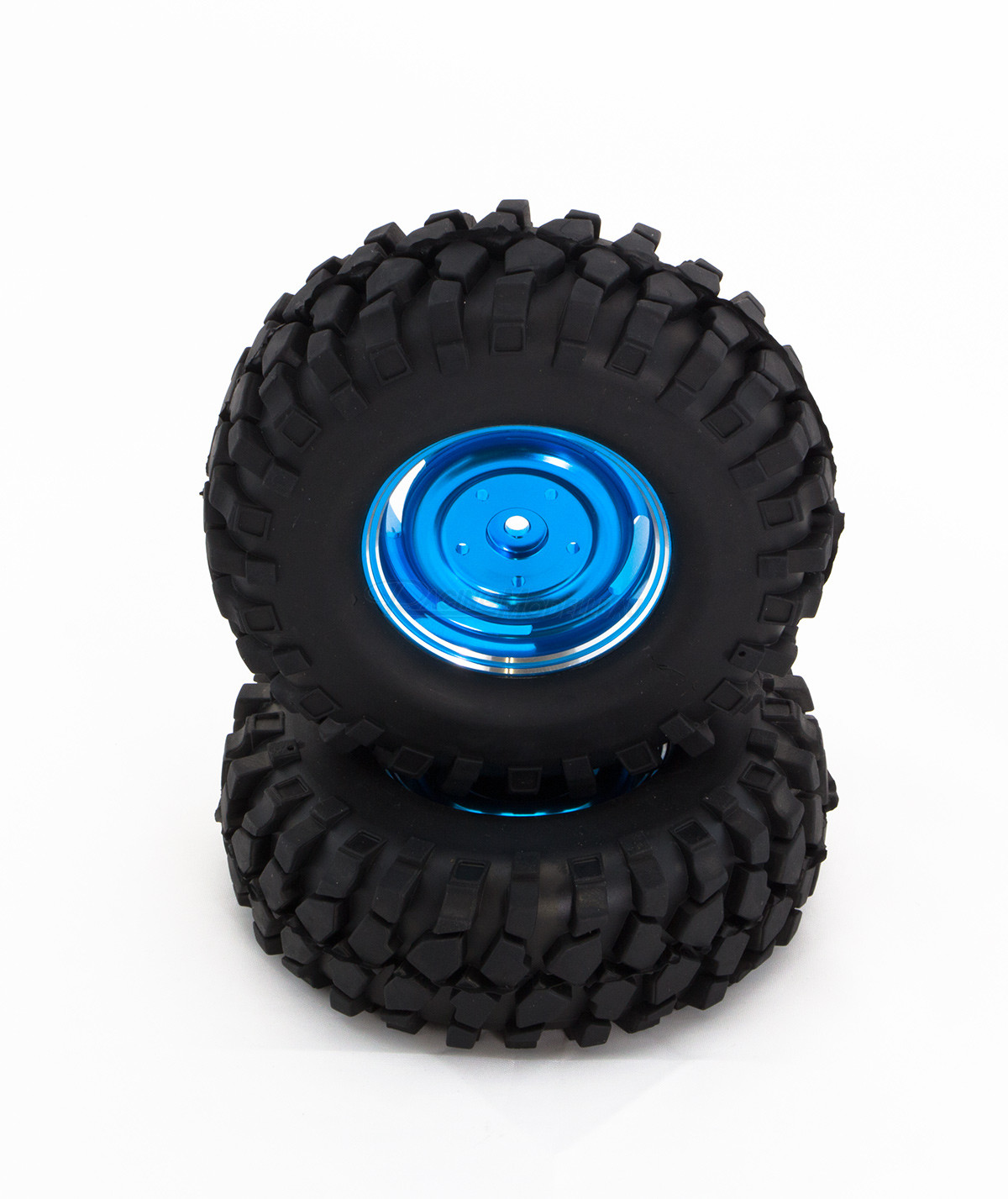 Crawler wheels Alu 2Stk.blau 1:10