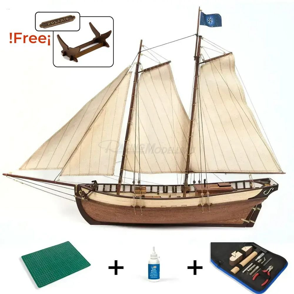 Polaris Bausatz 1:50 mit Werkzeug und Leim