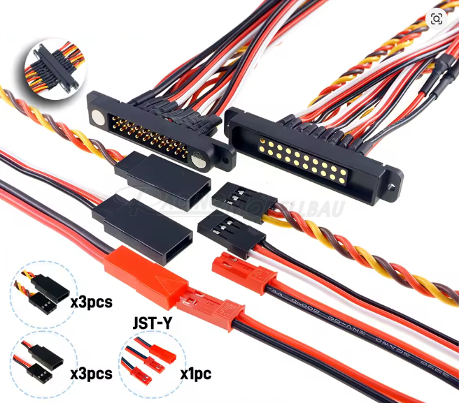 Magnet-Kontakt 20pol mit Stecker