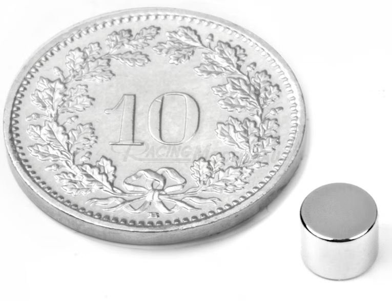 Scheibenmagnet Ø5mm, Höhe 4mm, 1 Stück