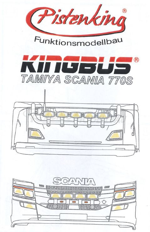 Kingbus Set Tamiya Scania 770S+Zentralmodul