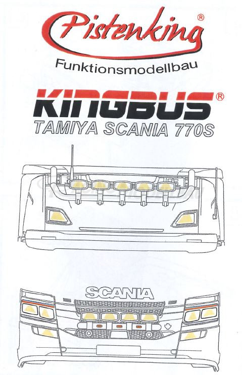Kingbus Set Tamiya Scania 770S+Zentralmodul