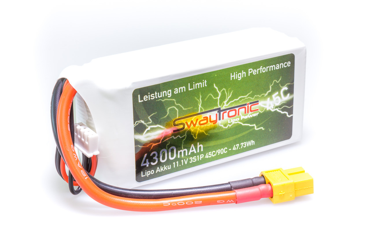 LiPo 3S 11.1V 4300mAh 45C/90C T-Plug