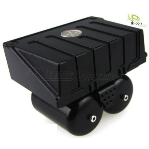 1:14 / 1:16 Batteriekasten mit Kesseln aus Alu schwarz
