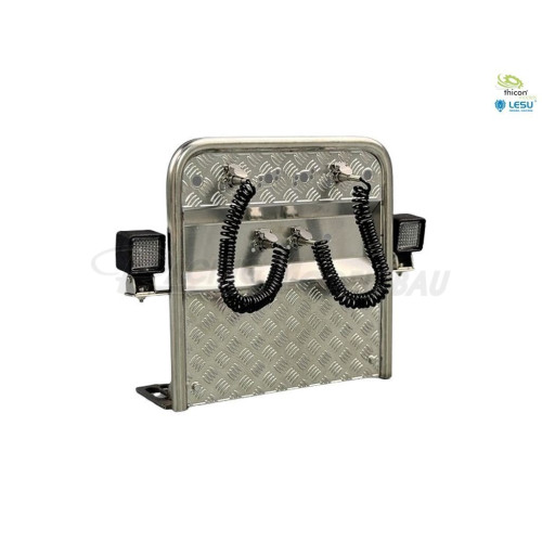 Druckluftanschluss-Halter mit LED für Euro-Trucks