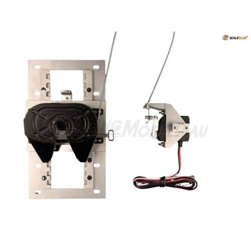 Sattelplatte mit Servo-Entriegelung verschiebar