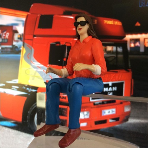 Truck-Figur Frau m.Sonnenbrille