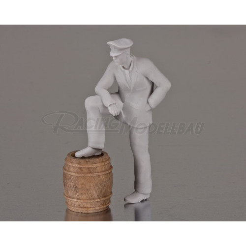 Figur Kaptain aufgestützt 1:32 3D Resin