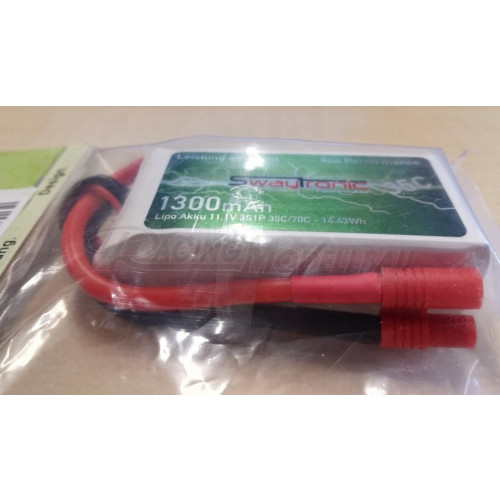 LiPo 3S 11.1V 1300mAh 35C/70C HXT3,5