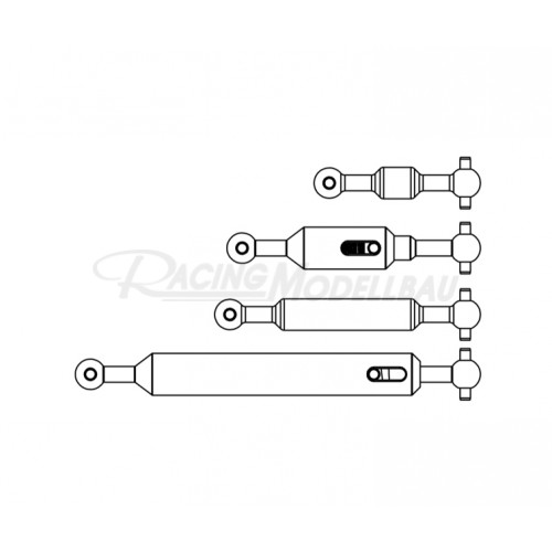 Antriebswellen-Set (4) 6x6 Ausgl. 1:14