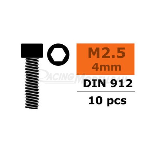 Zylinderschraube Innensechsk. M2.5x4 Stahl