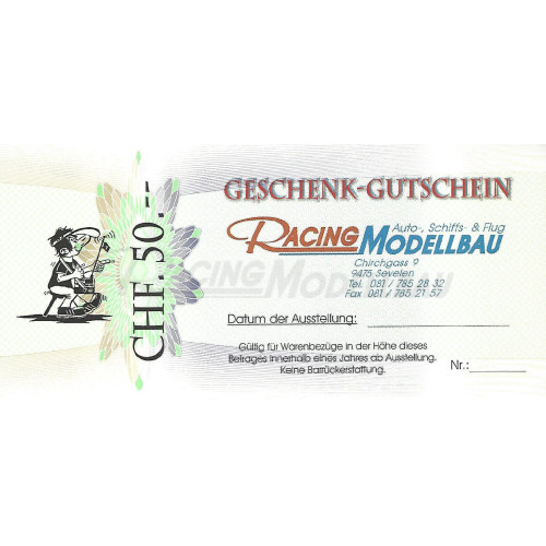 Geschenk-Gutschein CHF 50.00