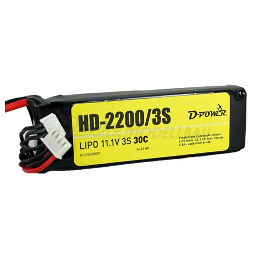 HD-2200 3S 11.1V 30C T-Stecker